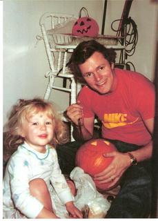 Daddy and Me Pumpkin Carving - me young