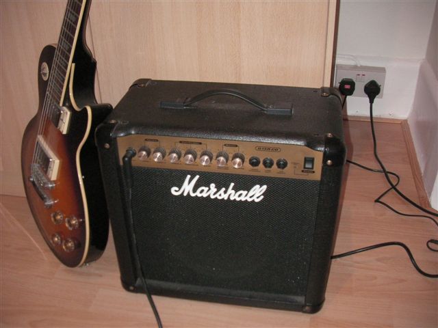 SANY0389 - Guitar and amp combo