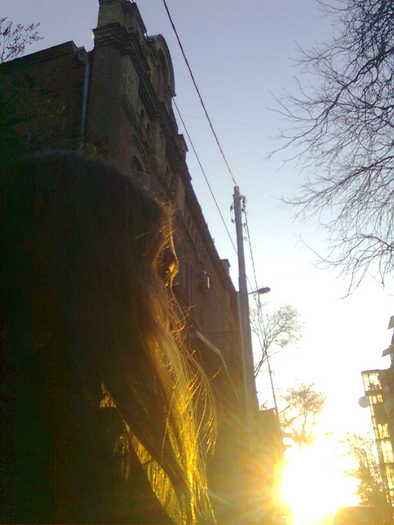 Me and Sun :); The Freaking Morning :) after Sleepover With Jess and Nancy <33  06:20 am :)
