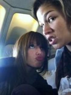 In the plane! - Me and Bella Thorne