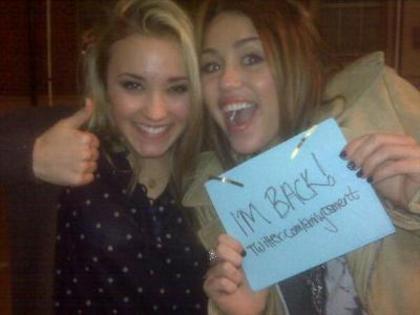 i am back - me and miley