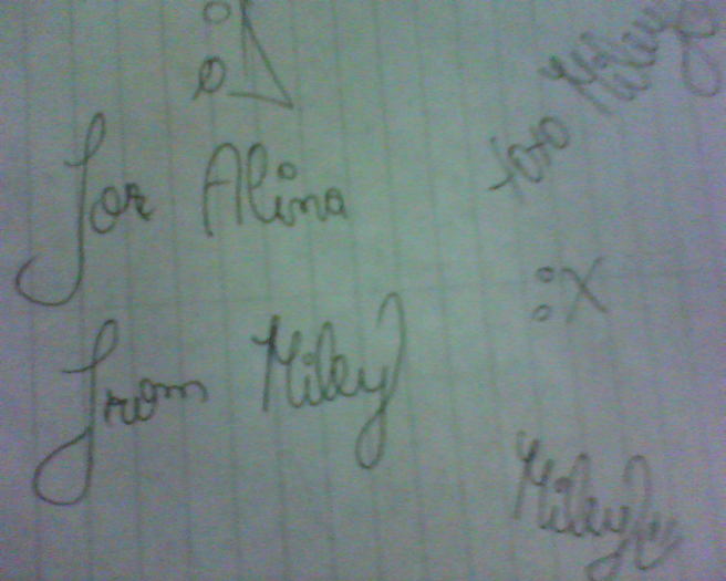 for Alina - AUTOGRAPHS