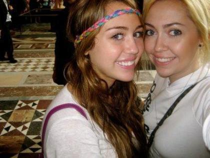 4 - me and my sister miley
