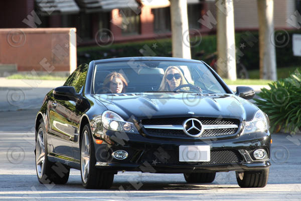 with mommy in car