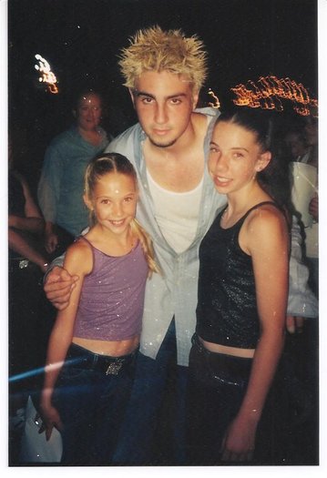 My sister & I taking a Hip Hop class from Wade Robson