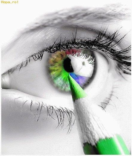 Colored eye