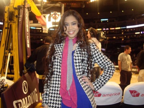 Before the performance - Lakers Game