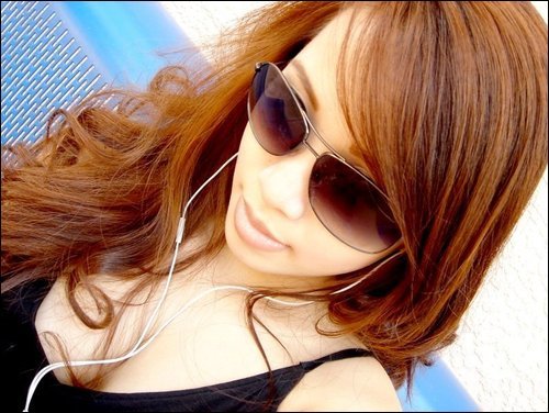with my sunglasses