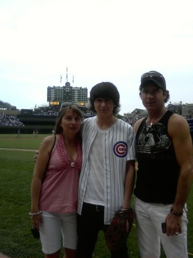 Me, mom & dad at Wrigley Field