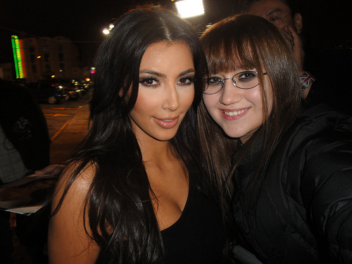 me and Kim Kardashian