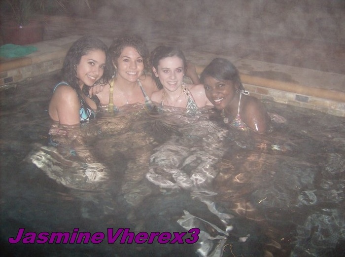 Me,Caitlin,Grace and Jan :) with Jacuzzi :x :x :x =]