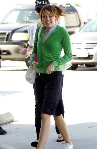  - MILEY CYRUS - OUT AND ABOUT IN GREEN