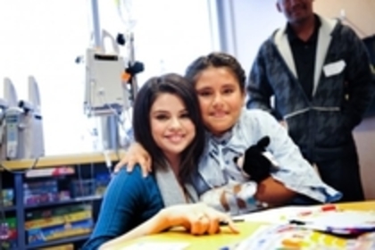 2 - Selena Gomez visited a hospital for sick children
