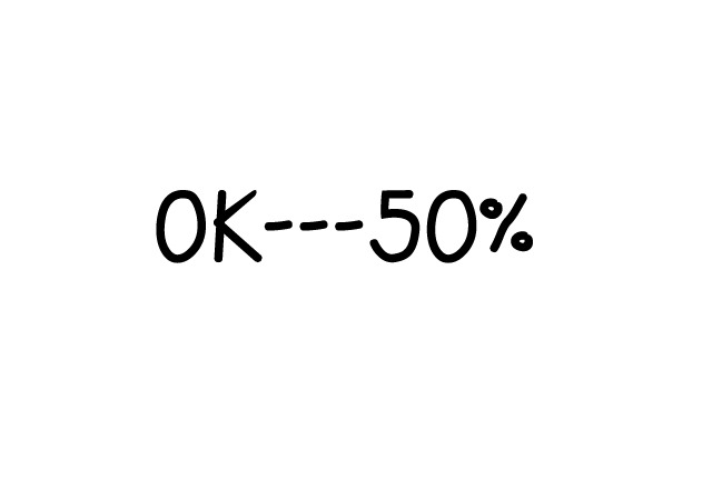 ok 50 %