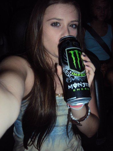 i'm a big fan of Monster Energy drink (: