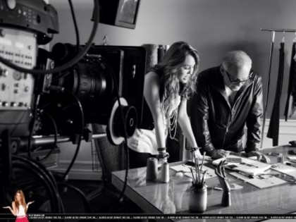 Miley Cyrus and Max Azria for Walmart-Behind The Scenes - Miley Cyrus and Max Azria for Walmart-Behind The Scenes