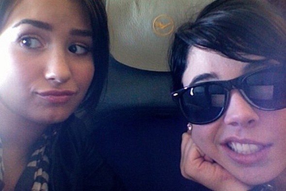 1 - In the airplane with Marissa