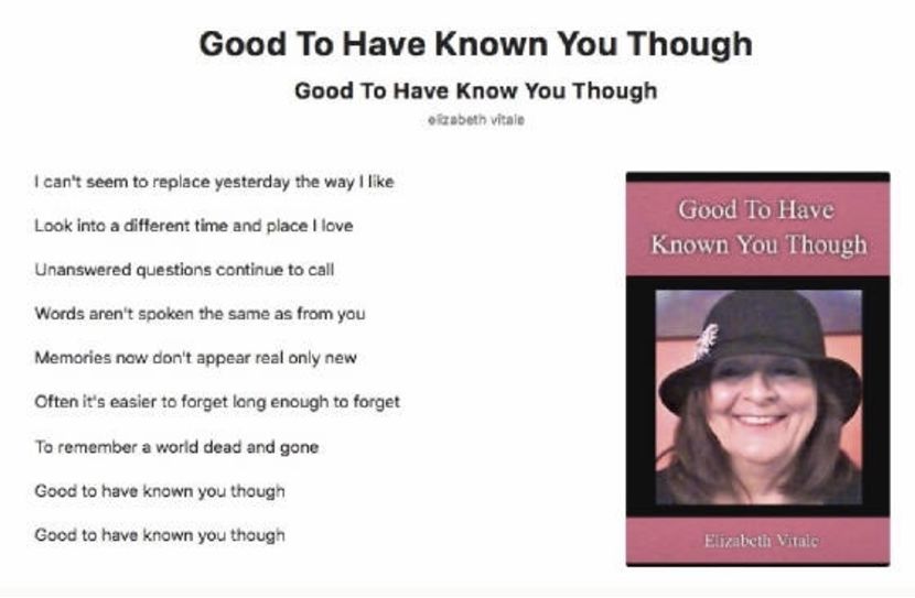 Good To Have Known You Though - EVitale Writings with Photos Writing World