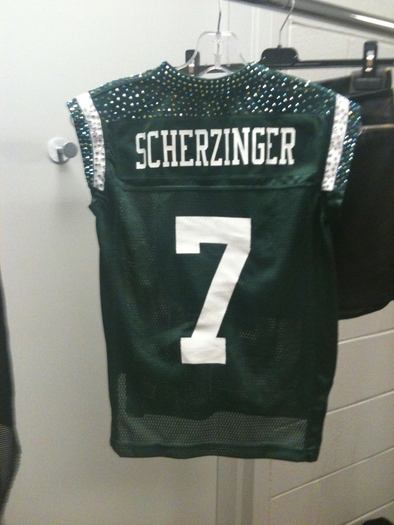 here's my jersey for tonight! 7 is my lucky number!!!