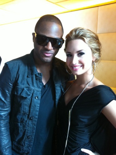 With Taio Cruz. :)