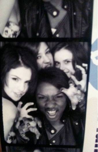 - Selena, Kristen, Ariel and Me. haha (: