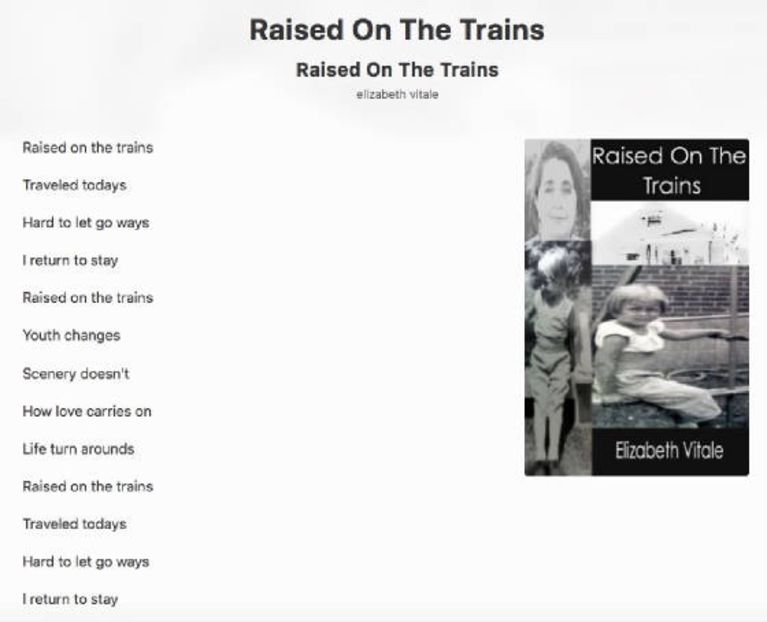 Raised On The Trains - EVitale Writings with Photos Stories
