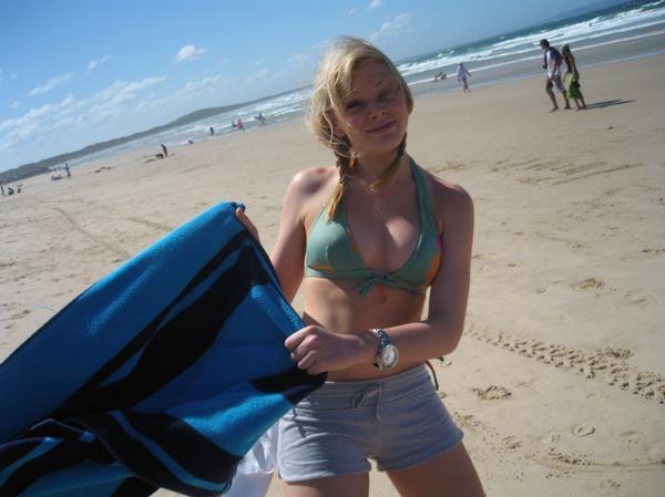 Yeah on the beach in Australia