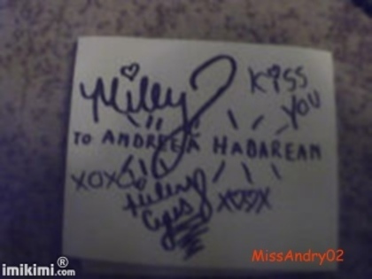 From Miley - AuToGrApHs
