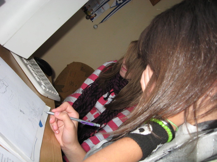 The Ale was doing homework `[:))] - About me xD