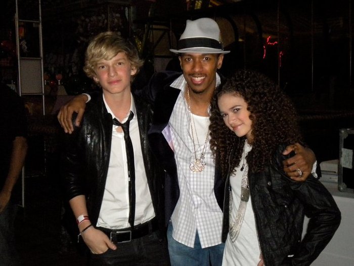 With Cody and Nick Cannon - Cody s 14th b-day
