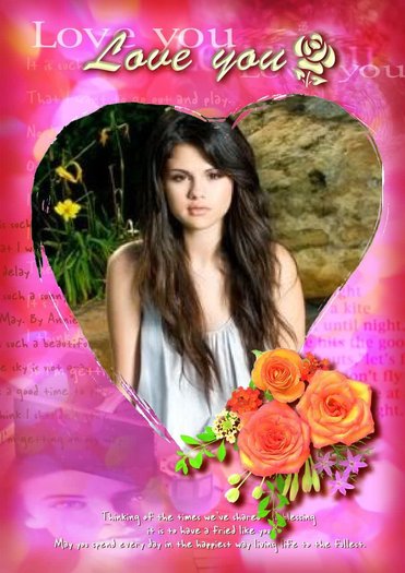 love you! - from me to Selly