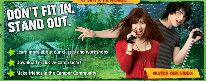 don\'t fit in stand out - Camp Rock Official Site Screencaps