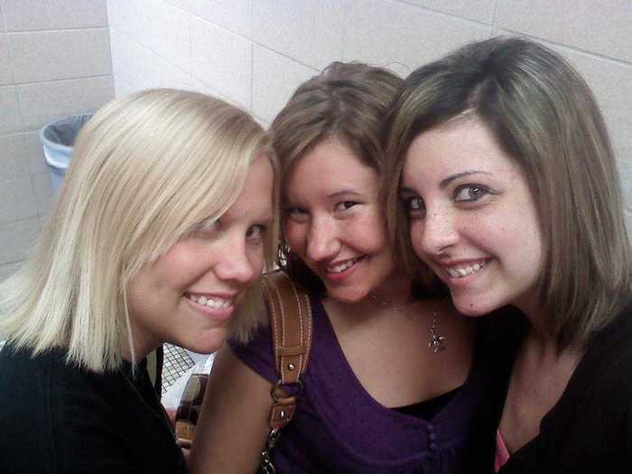 started in elementary school; Me, Kirsten, and Lindsey!
