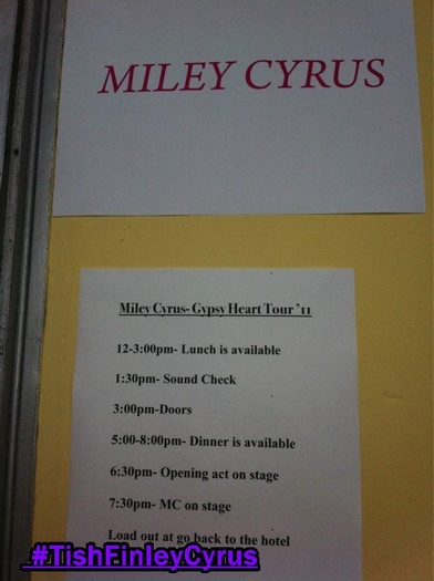 # Miley's and Tish's ( Me ) Stage and Programe !!