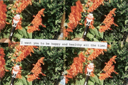I want you to be happy and healthy all the time .