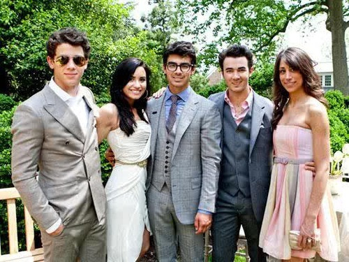 The-Jonas-Brothers-Demi-and-Danielle-Deleasa-Kevin-s-wife-jemi-12238563-500-375