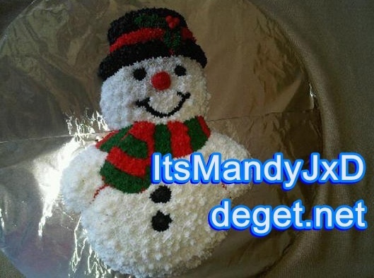 My snowman cake!