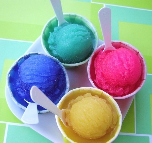 colour ice-cream