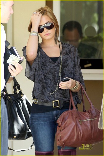 demi-lovato-purple-boots-04 - In Bverly Hills