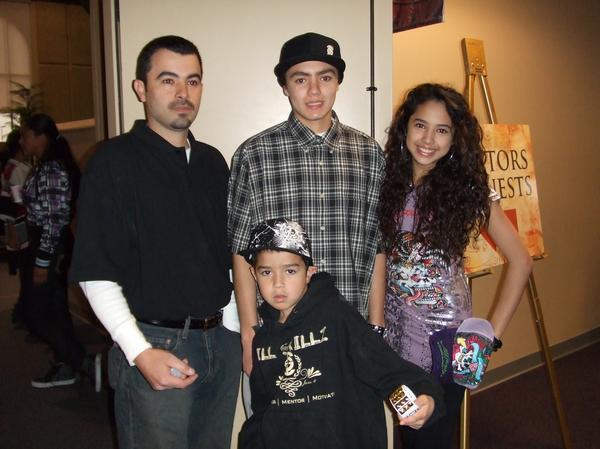daddy, robbie , jasmine and my baby brother justin