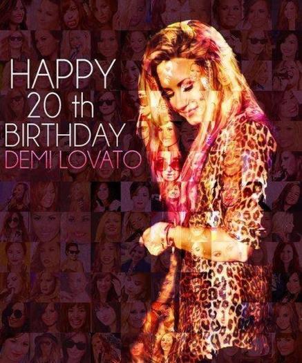 happy 20th birthday demilovato.