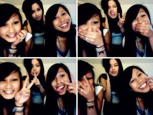 We made crazy pics! HaHa - At webcam with my friends