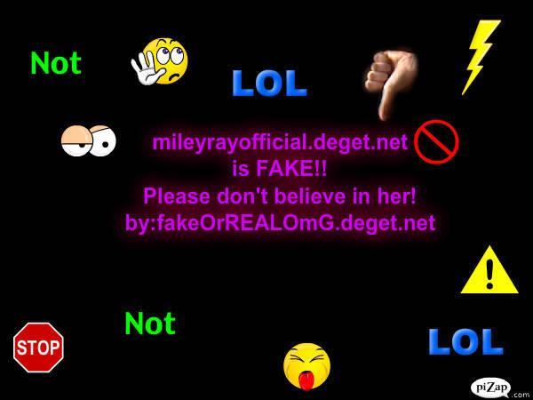 mileyrayfficial is FAKE