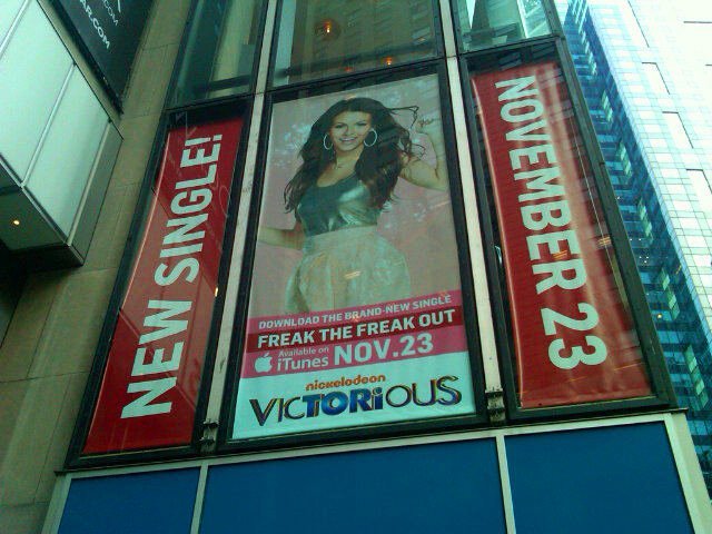 WOW! Stunning NYC display of Victoria...  Don't forget, "Freak the Freak Out" hits iTunes THIS Tuesd - Do you believe in me