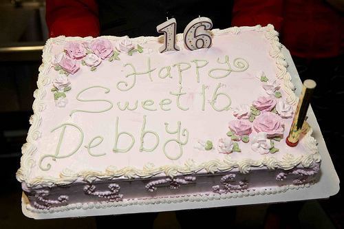 My b-day cake - Sweet 16