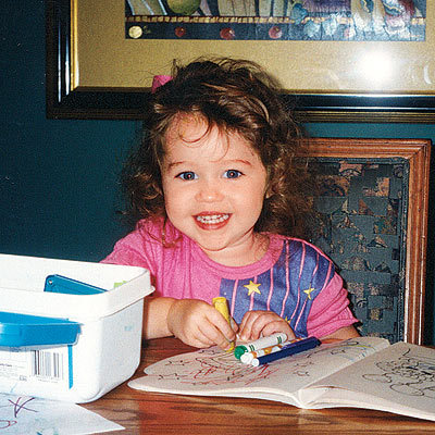 I liked to color - When I Was A Little Girl