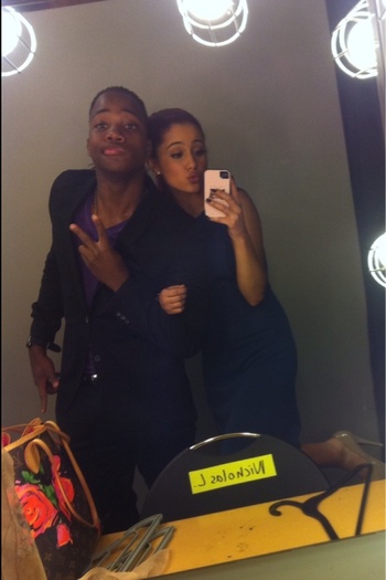 Backstage with sir @leonthomas3 , I love this boy :)