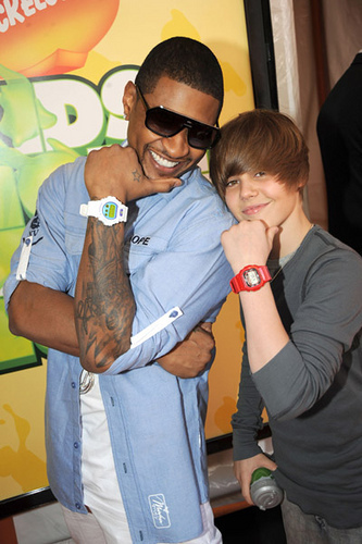 i am not sure hmm - Usher and Justin