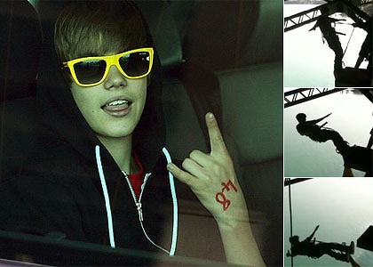 Dangerous-creature-Justin-Bieber-bungy-jumps-in-New-Zealand