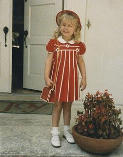 Little Lady in Red - me young